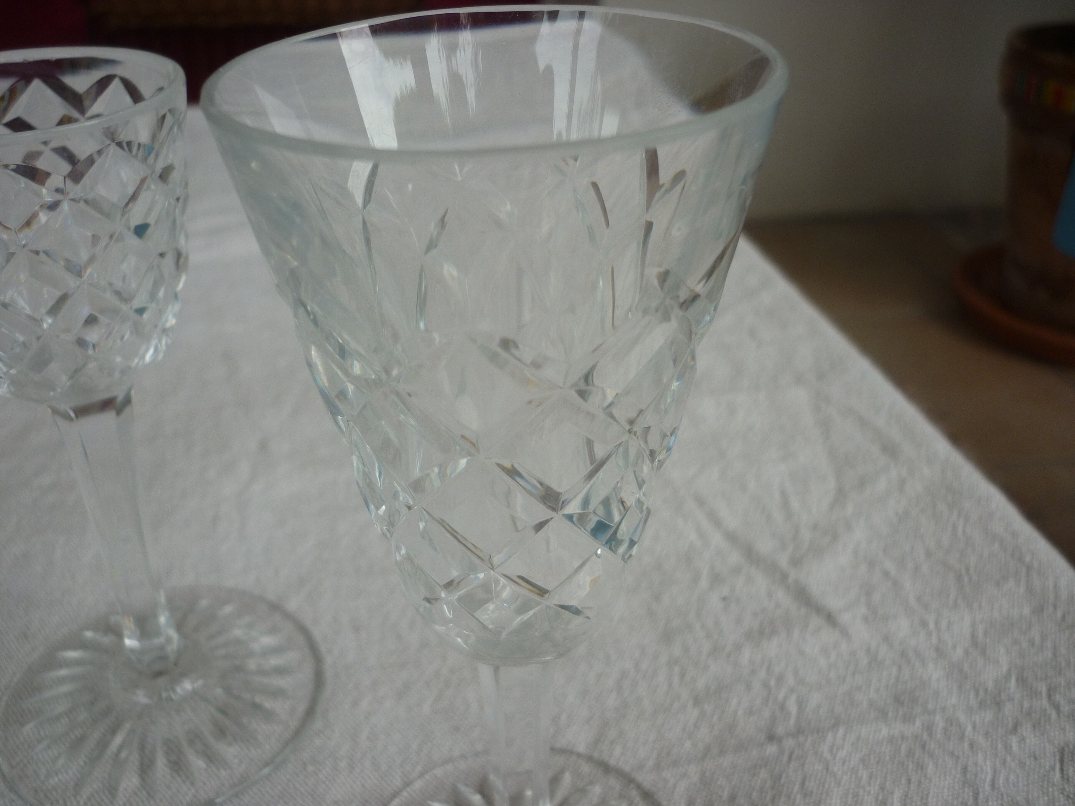Lot de 4 verres a pied cristal Baccarat