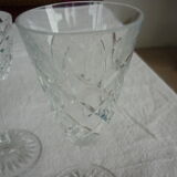 Set of 4 baccarat crystal foot glasses