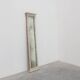 Neoclassical Silver Leaf Pier Mirror with Ringed Columns and Cornice, Italy