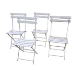 Four old garden chairs