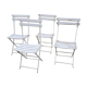 Quatre chaises de jardin anciennes