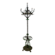 Polychrome Wrought Iron Coat Rack and Umbrella Stand