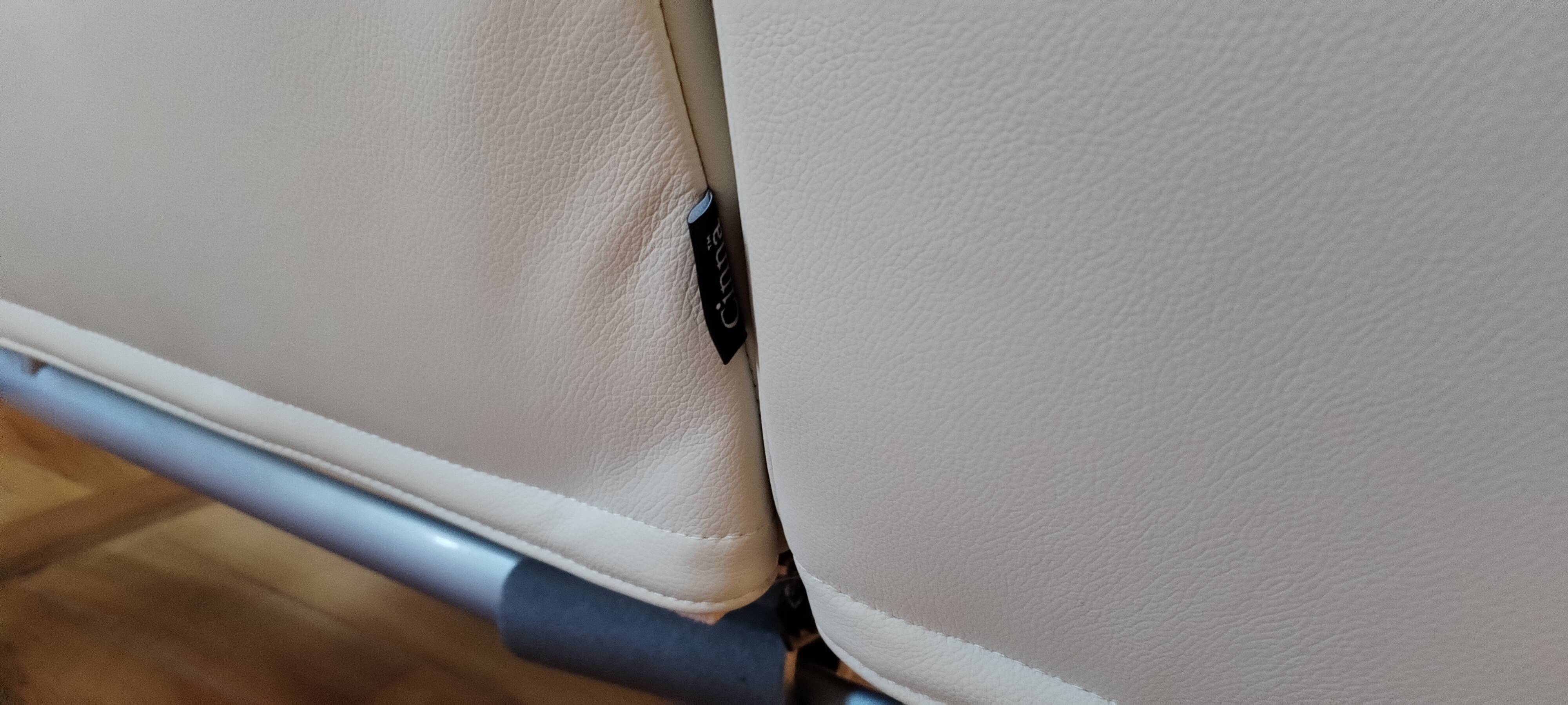 Canapé cuir beige smala de chezcinnz