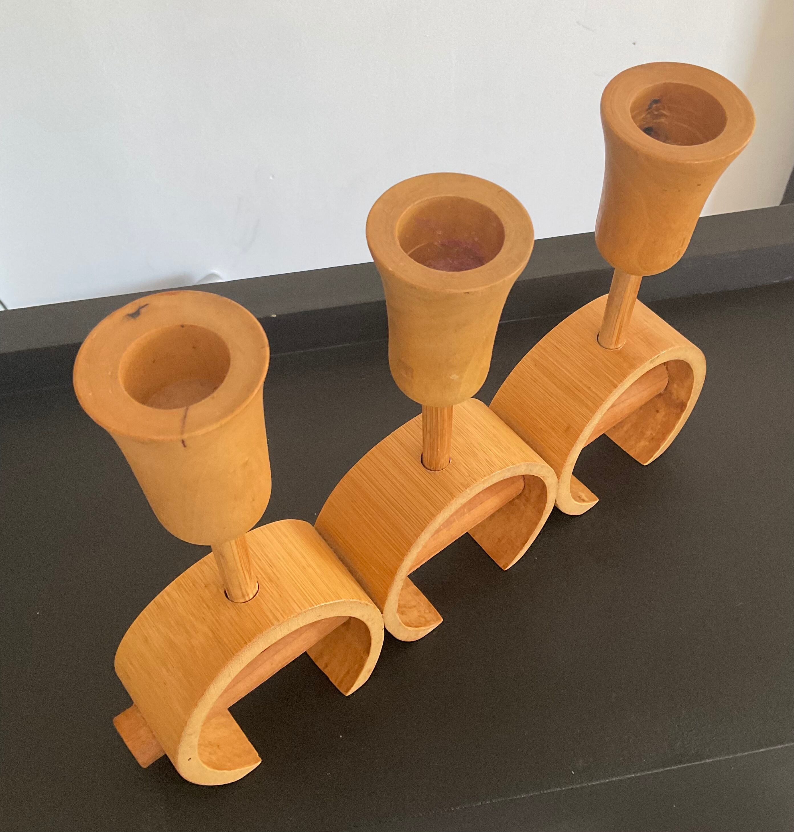 Scandinavian wooden chandelier