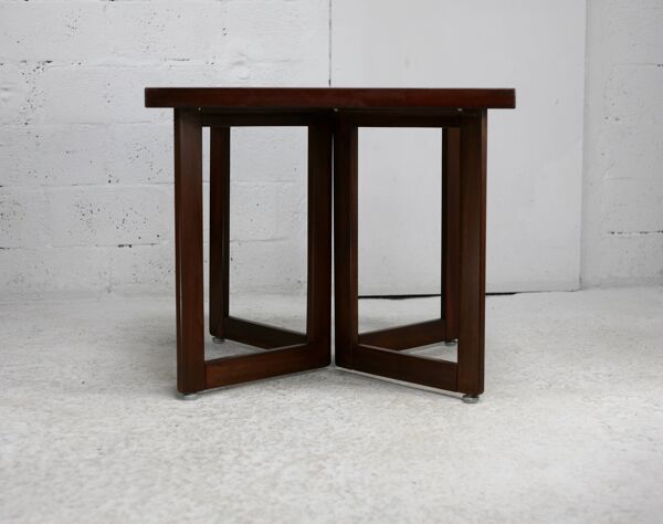 Table de Jean Gillon, éditée par Italma Wood Art , Brésil, circa 1970