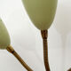 Italian wall lamp in green, for 3 bulbs 1950
