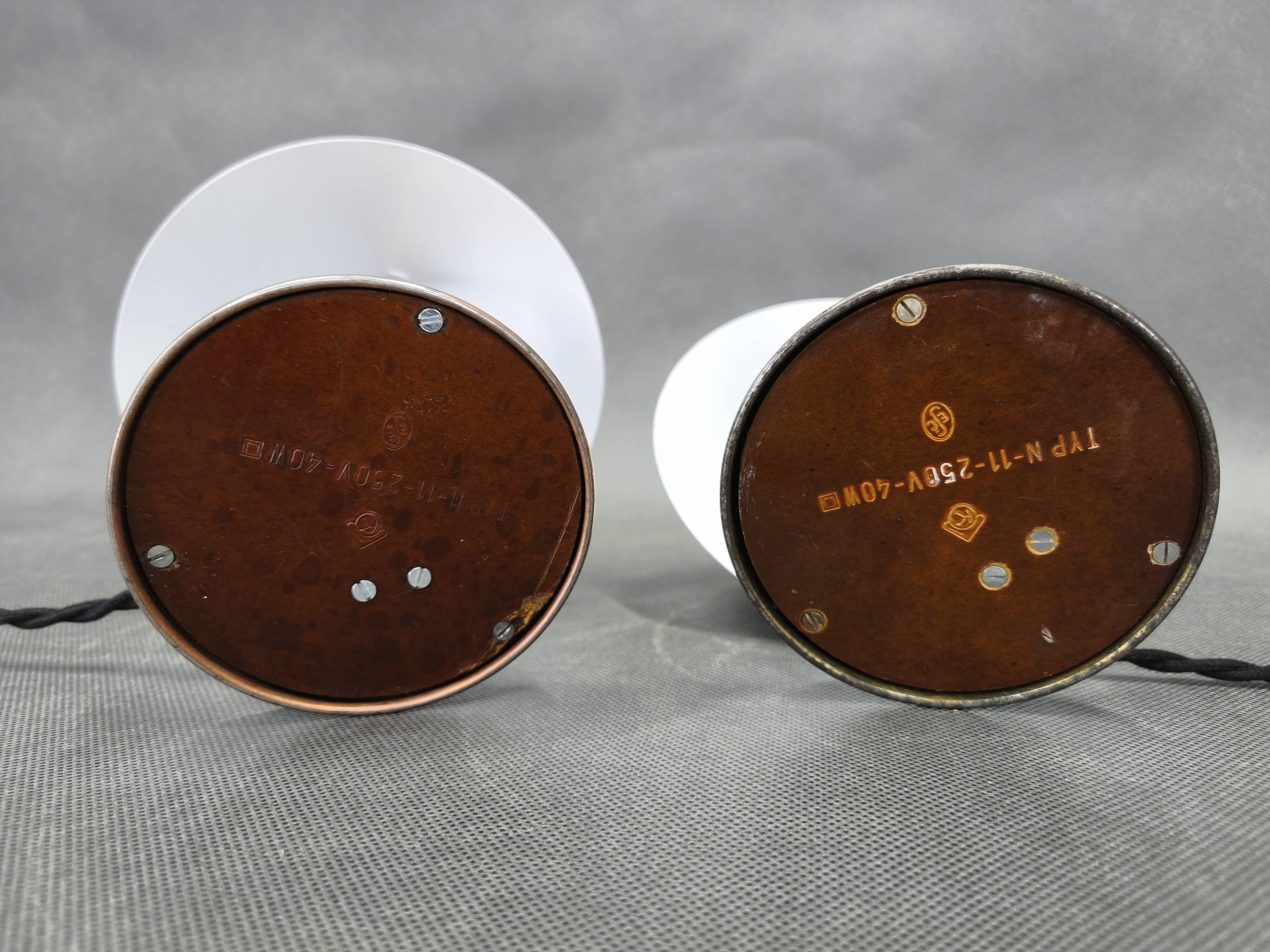 Pair Bauhaus Chrome Adjustable Table Lamps, 1930s Czechoslovakia