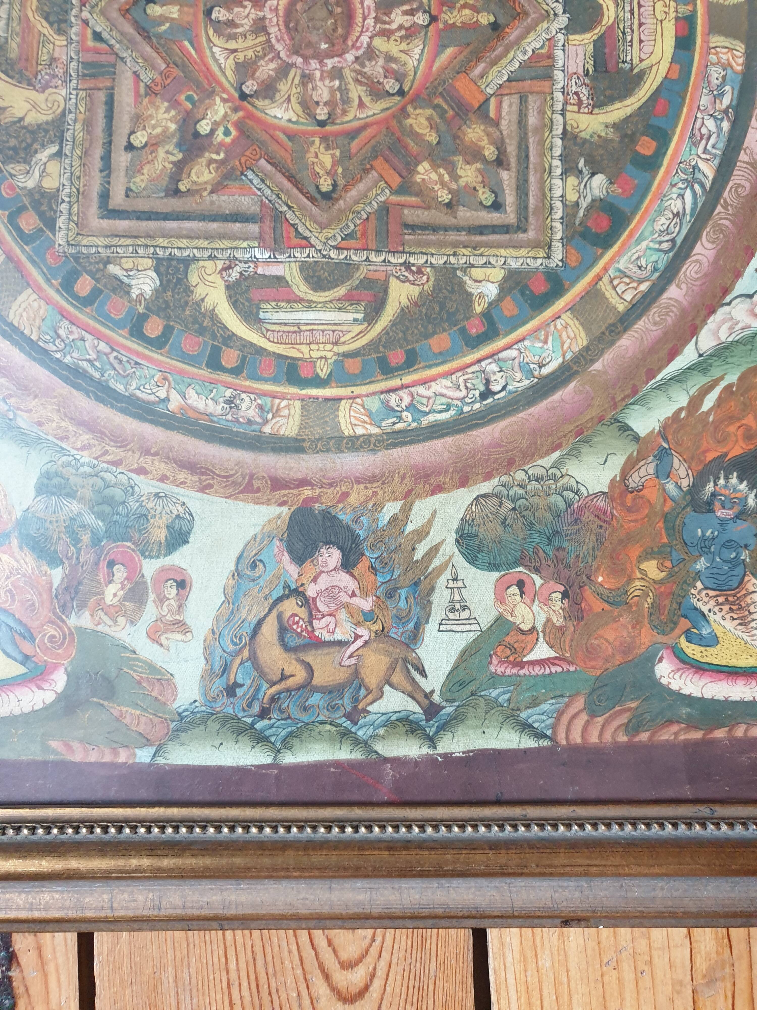 Thangka from Tibet mid-20th century