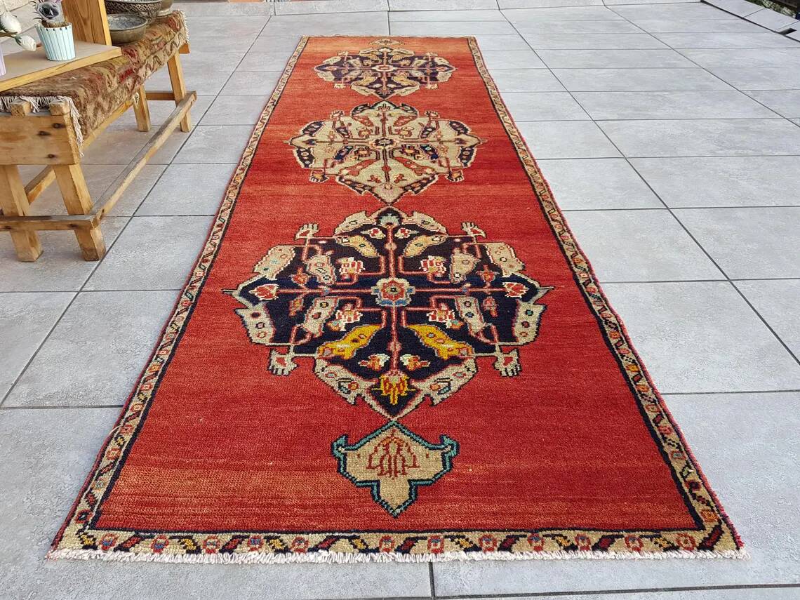 Oushak Bohemian Hallway Runner Rug sku 1069