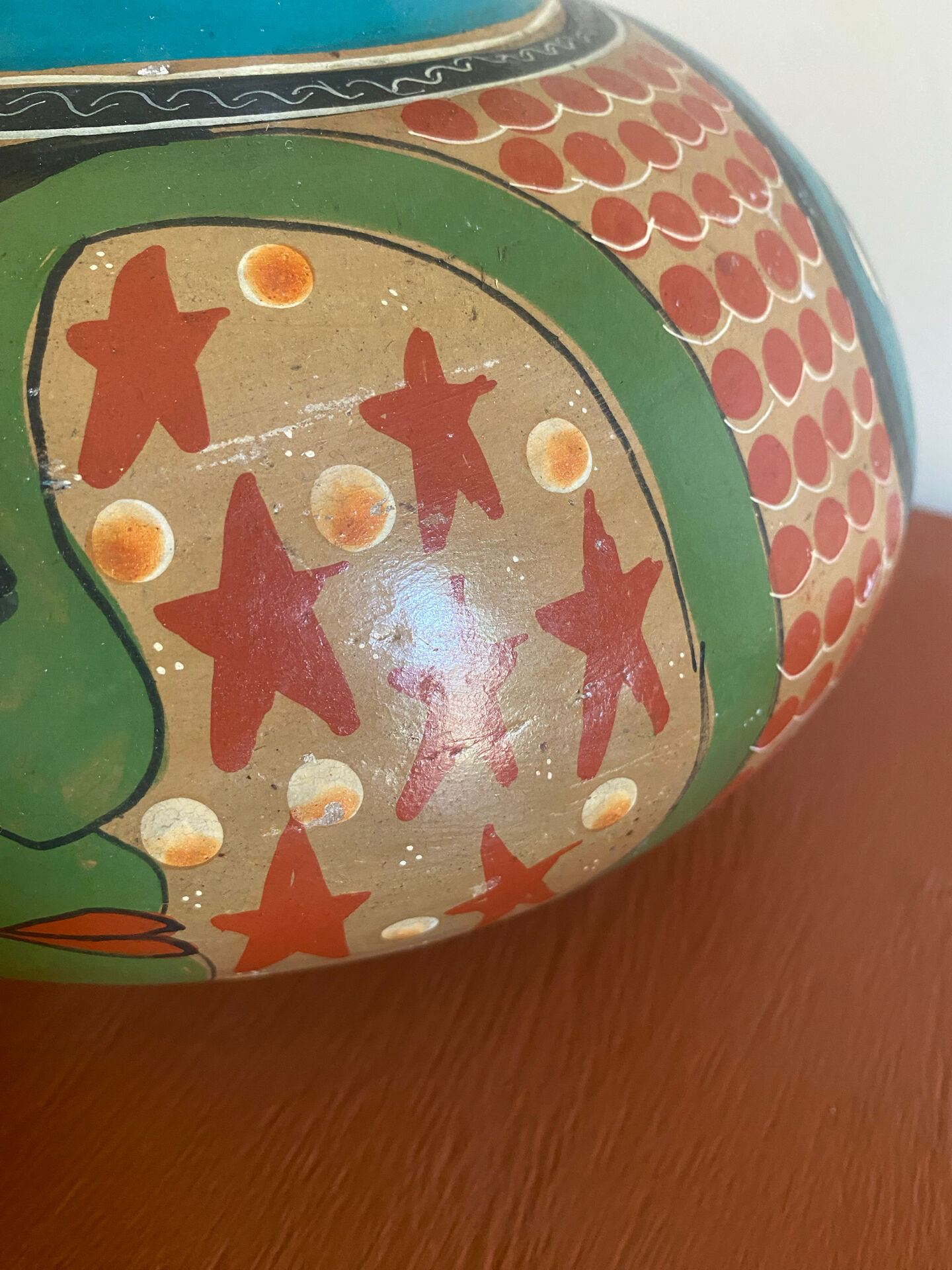Vintage 90's Mexican ceramic vase