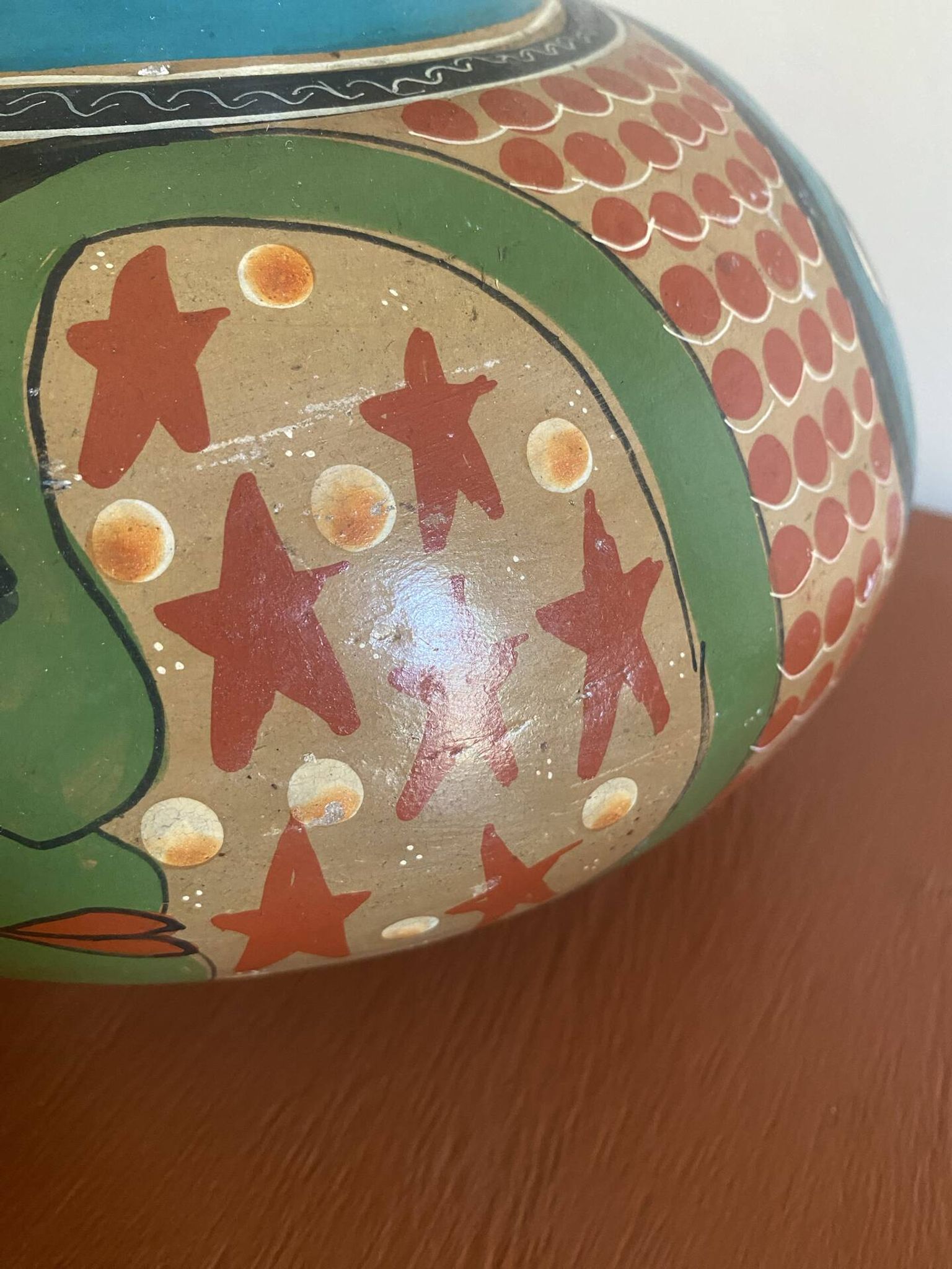 Vintage 90's Mexican ceramic vase