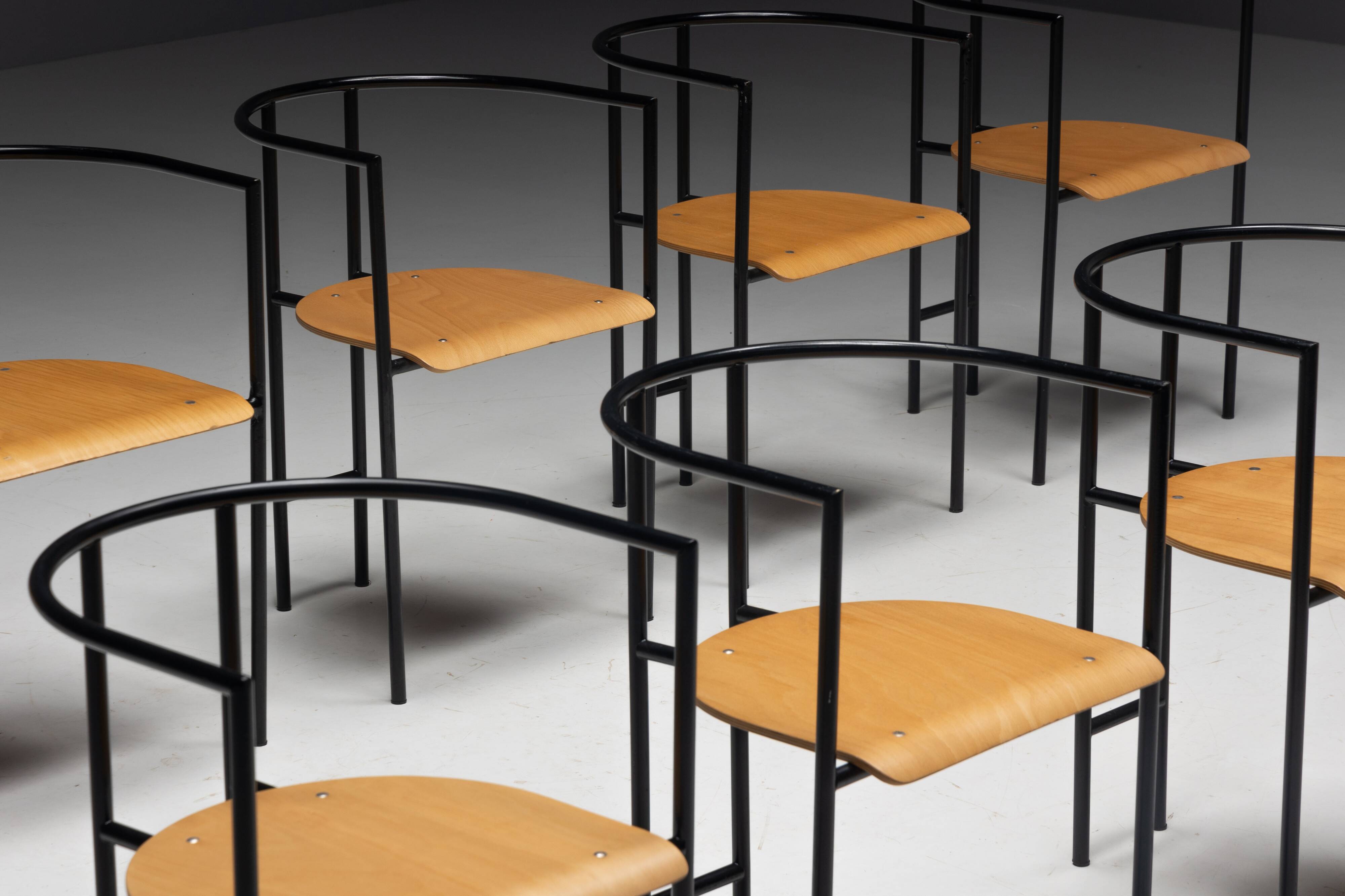 Postmodern "Tokyo" Armchairs by Rodney Kinsman for Bieffeplast, Italy, 1980s