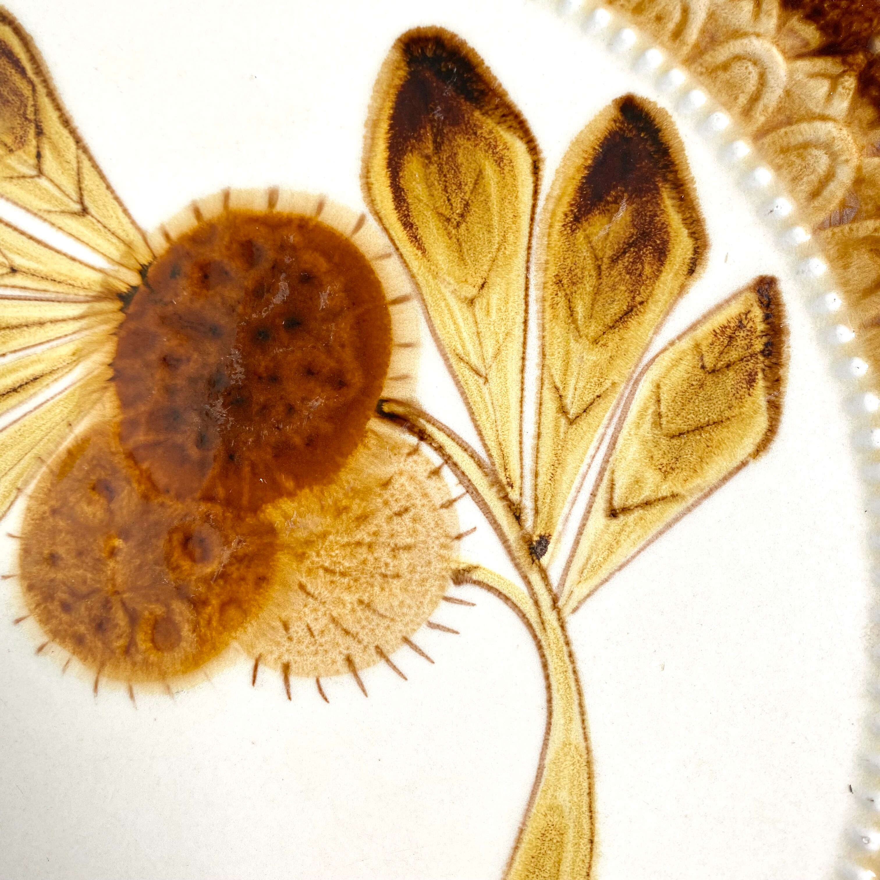 Vintage footed pie dish