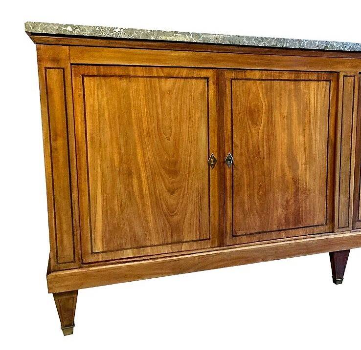 Directoire style enfilade in mahogany nineteenth century
