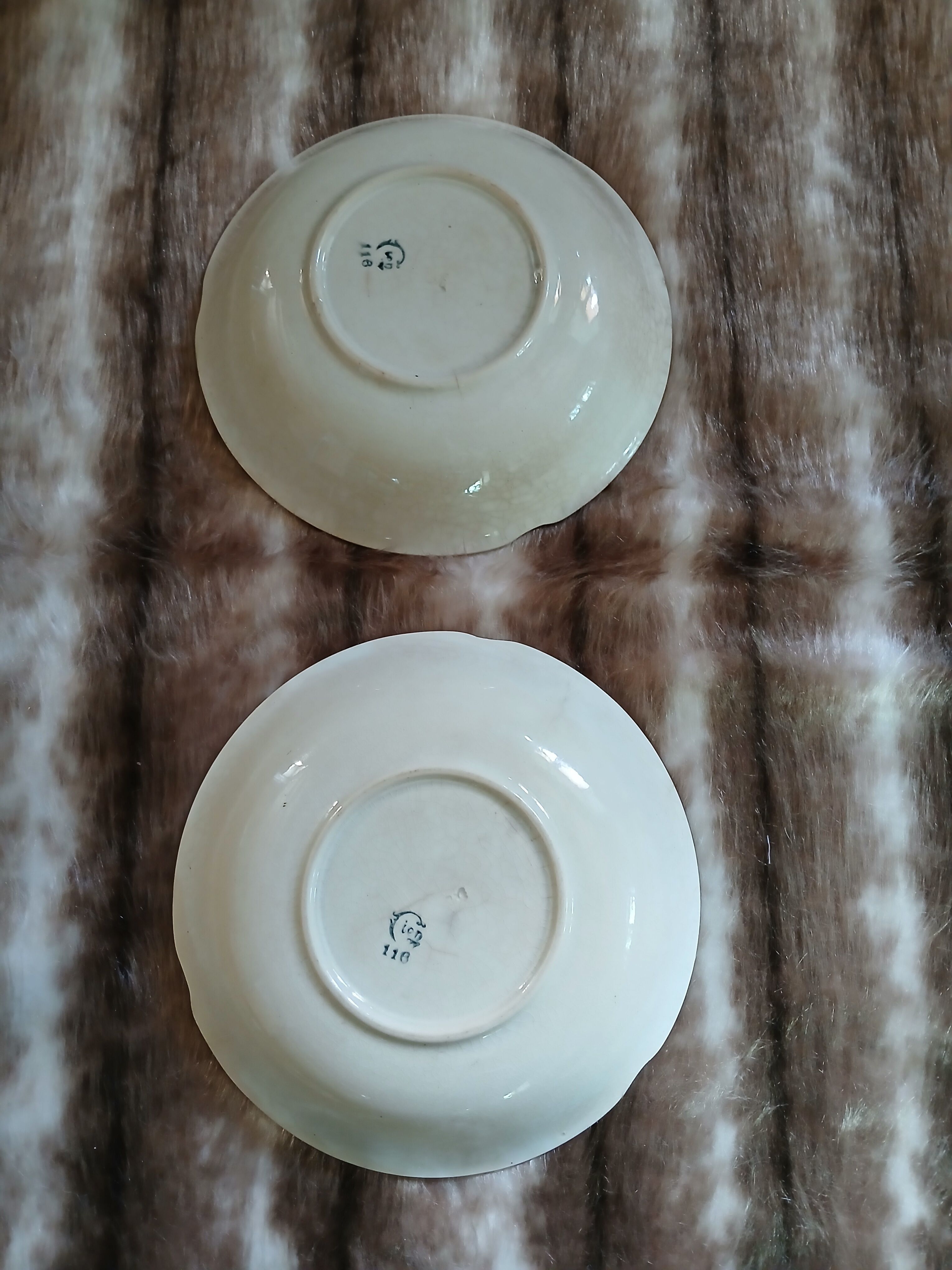2 very old deep plates