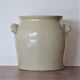 Medium-sized sandstone pot, gray glazed, two ears