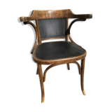 Baumann office armchair n°29 black around 1925