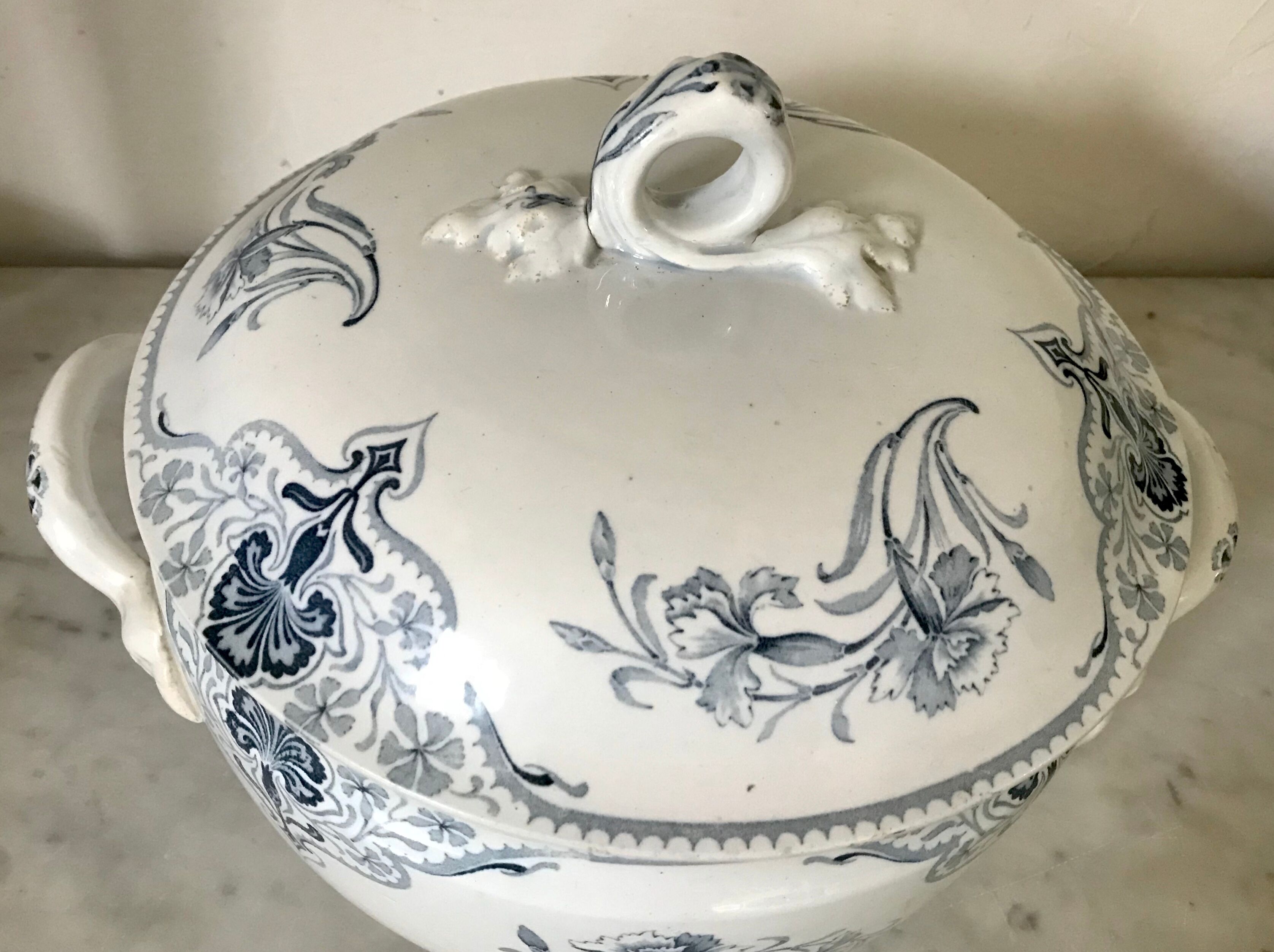 Lunéville Art Nouveau serving dish