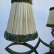 Art Deco brass and glass chandelier