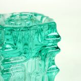Vintage Glass Candle Holder By Vladislav Urban For Rosice, 1960s