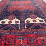 Tapis ancien persan bijar fait main 148x318 cm