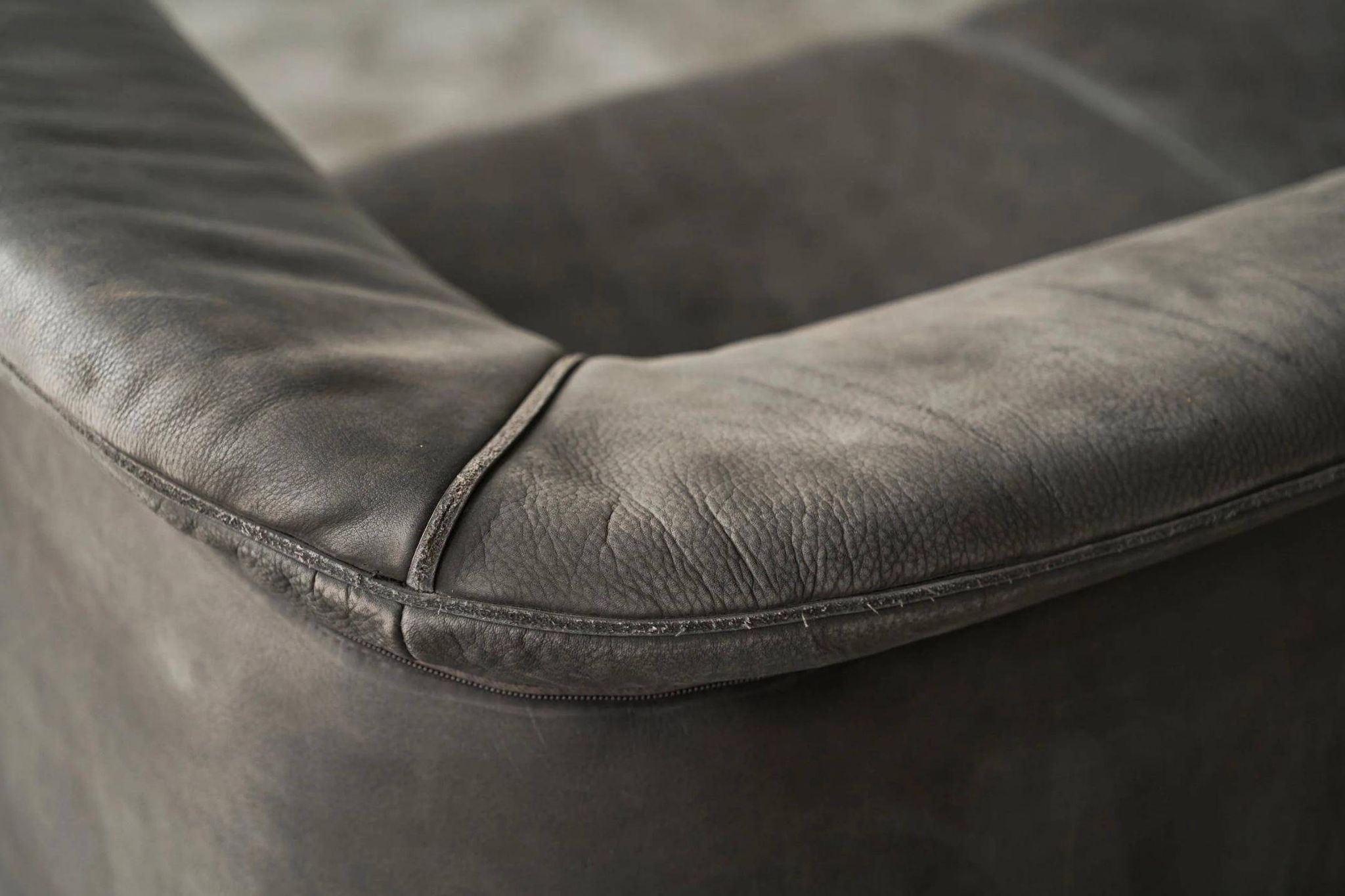 Sofa Karl Wittmann in patinated leather, 1980s