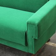 Mid-century Italian emerald green sofa