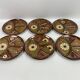 6 compartmentalized sandstone plates