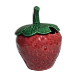 Barbotine strawberry jam pot