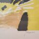 Lithograph by Paul Guiramand (1926 - 2007) Birds around the nest.
