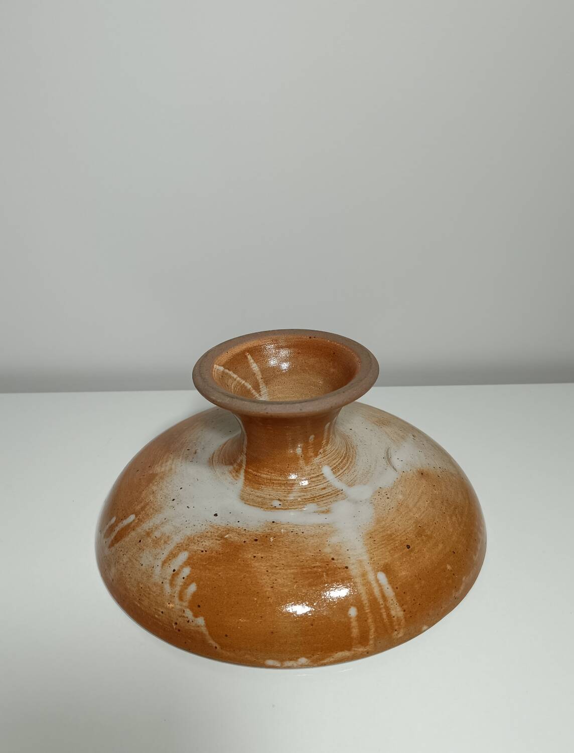 Large fruit bowl - vintage stoneware fruit bowl