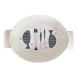 Stylized fish dish