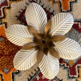 Luminaire floral années 70