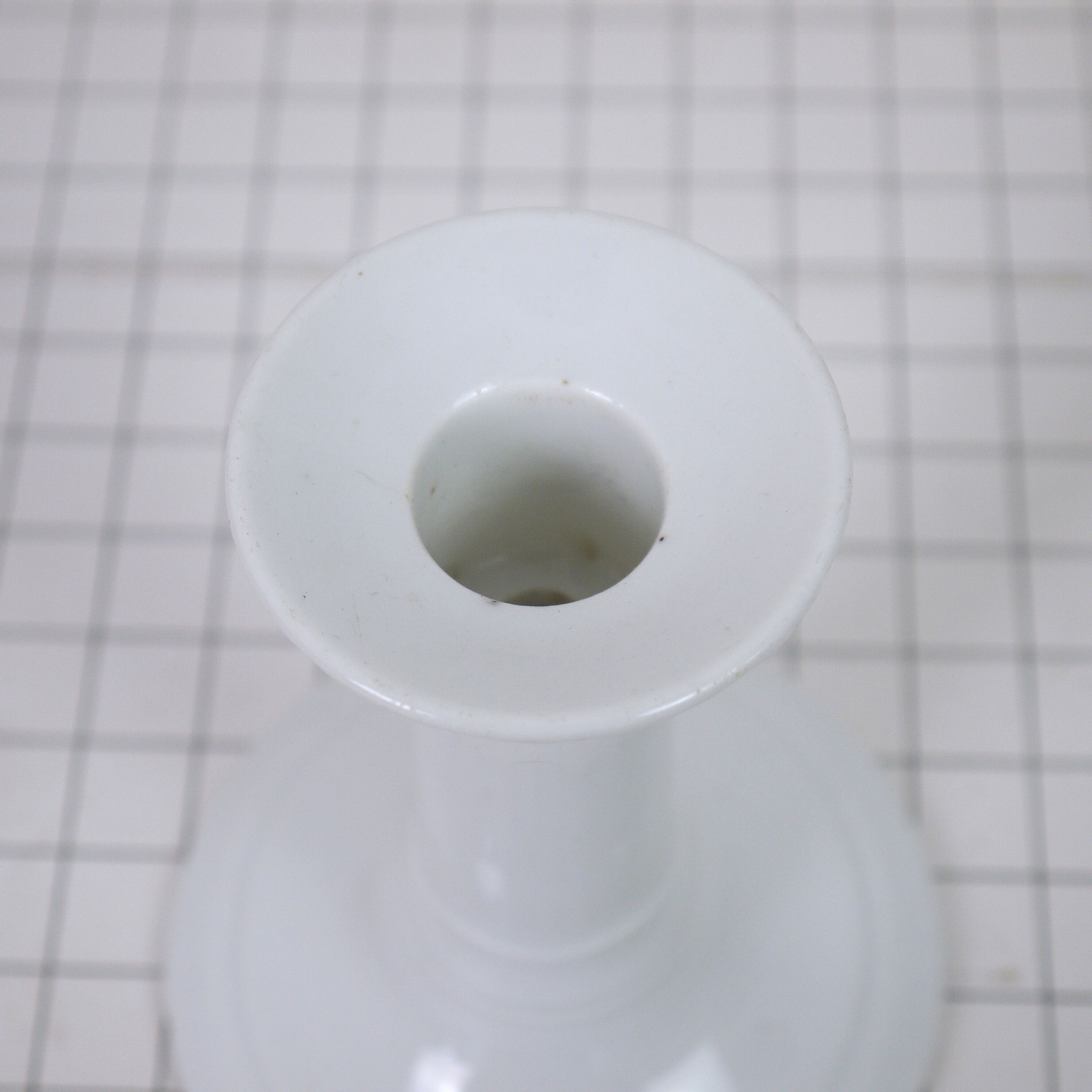 White porcelain candlestick
