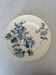 Assiette plate terre de fer sarreguemines fleur bleu- faïence ancienne