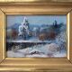 HSP painting "Trees in winter" Vladimir Vostrikov Russian sc.