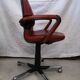Mario Bellini office armchair for Vitra vintage havana leather