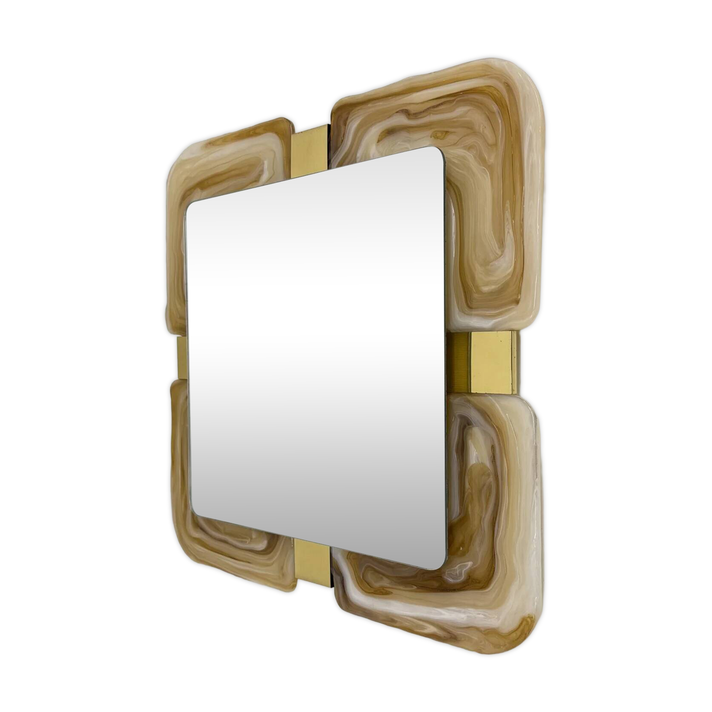 Mid-century Hillebrand lucite mirror, 1970s Germany