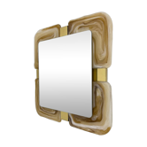 Mid-century Hillebrand lucite mirror, 1970s Germany