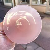 Pale pink opaline goblet glass