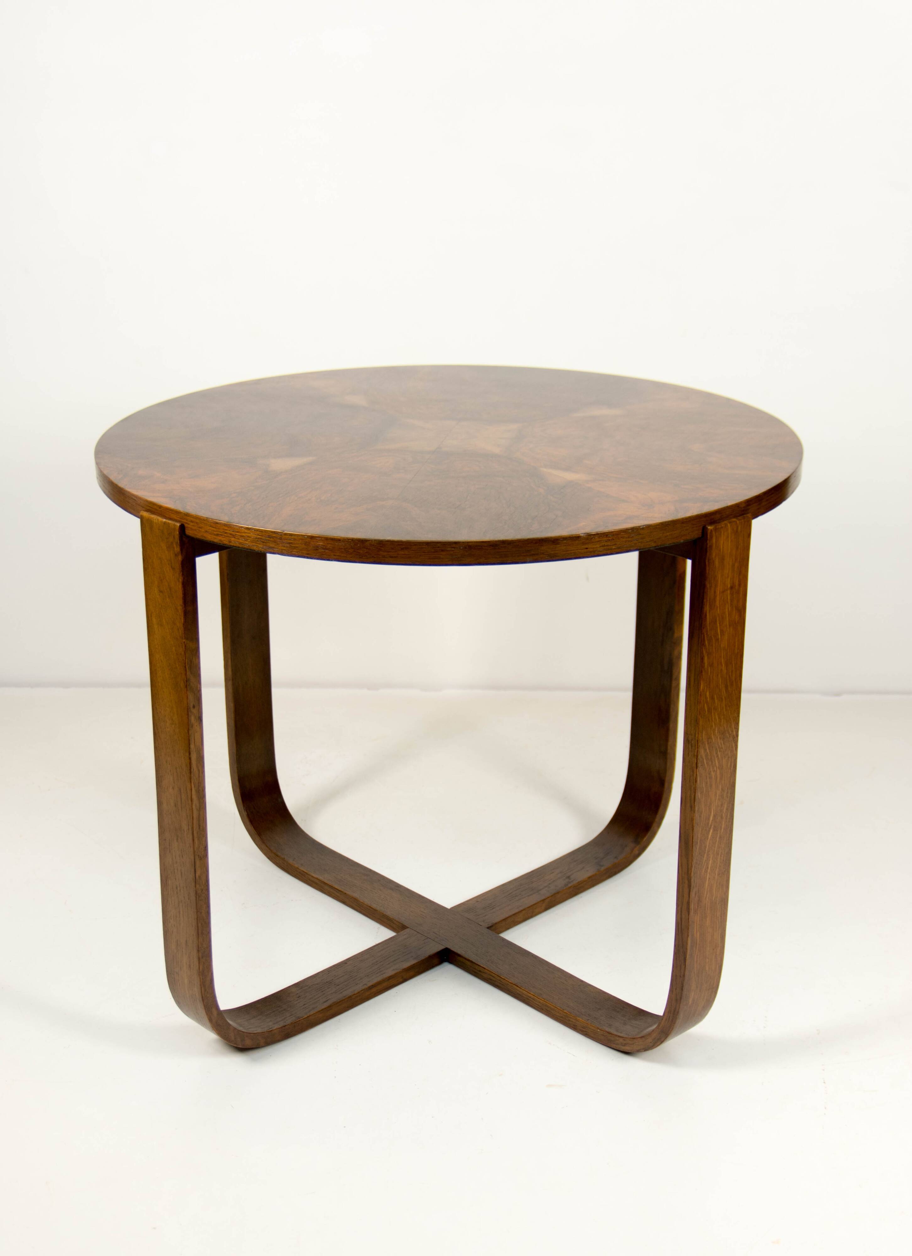 Art Deco Coffee Table H 168 by Halabala for UP Zavody, 1930s