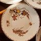 10 Lunéville earthenware plates, "Mésanges" pattern