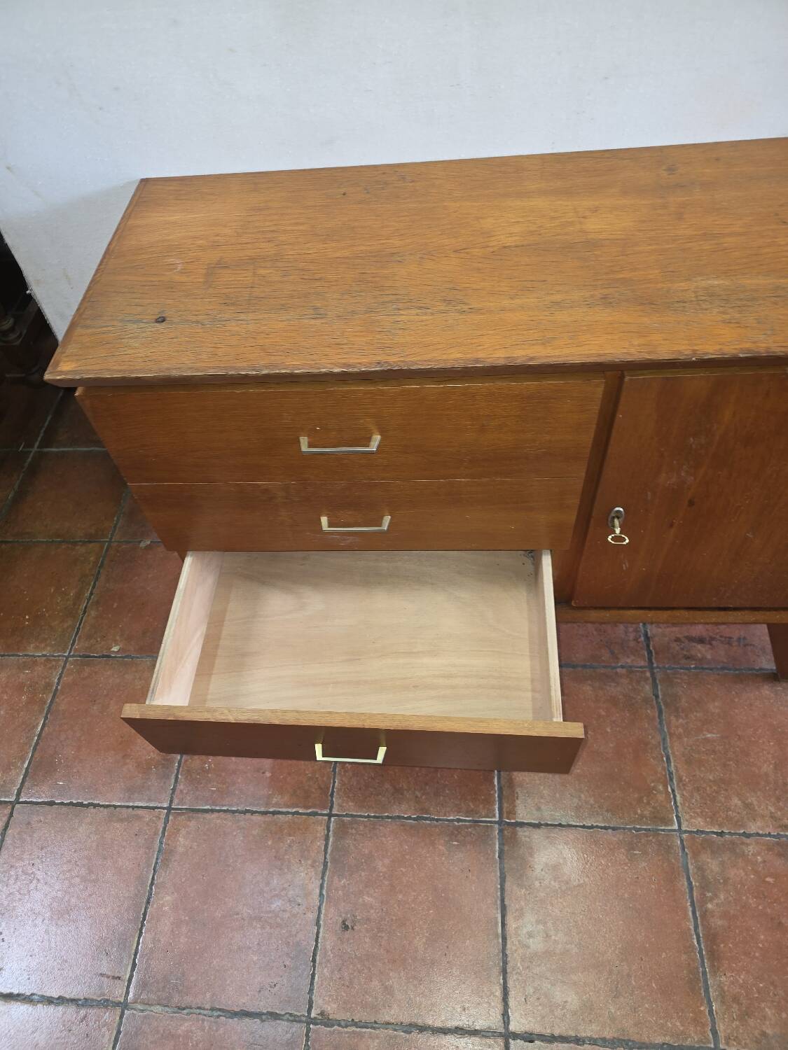 Vintage oak sideboard from the 60s