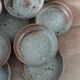 Deep plates in Puisaye stoneware by Jean-Pierre Prud'homme