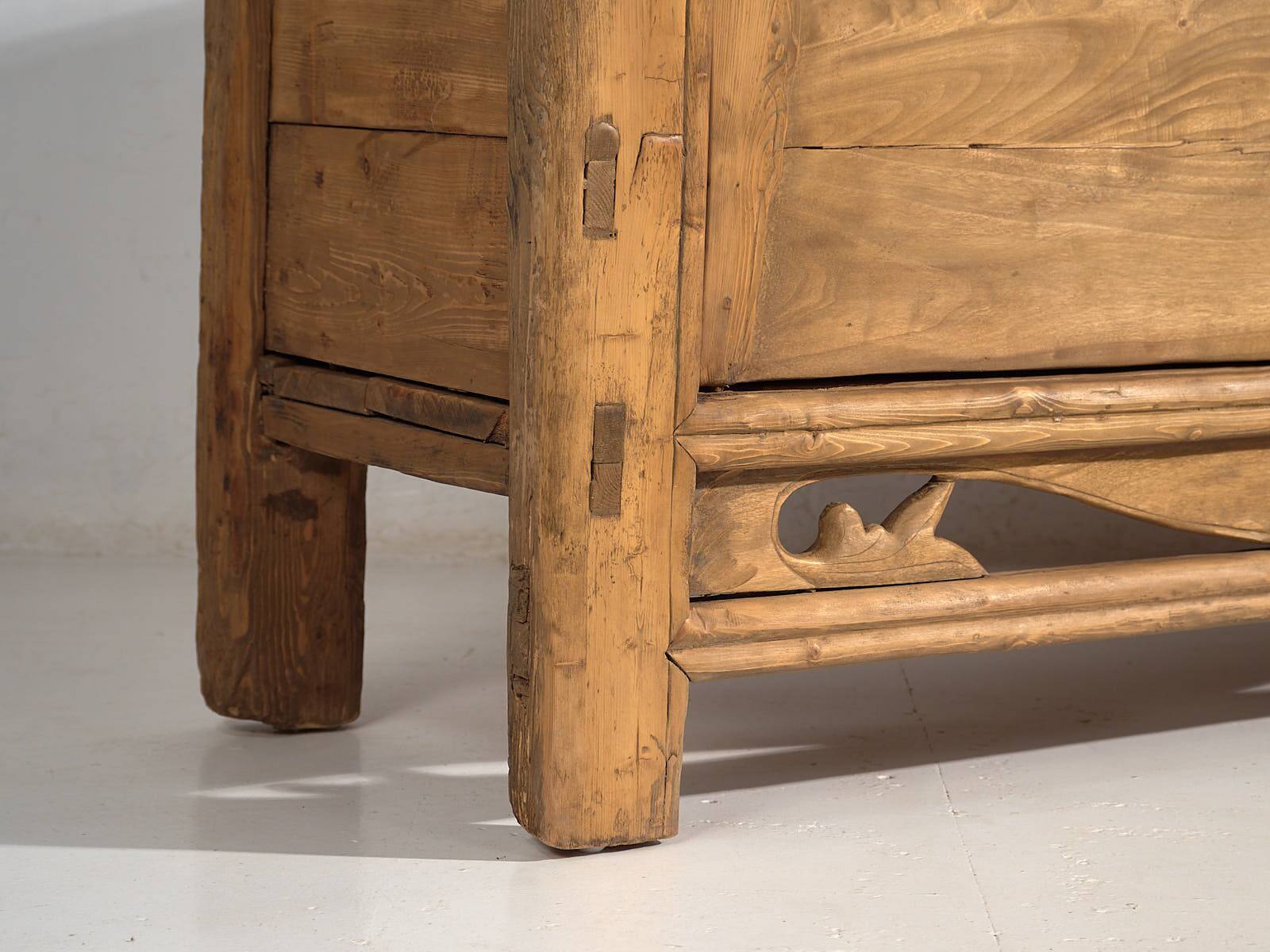 Small antique two-door sideboard (c.1900) #4