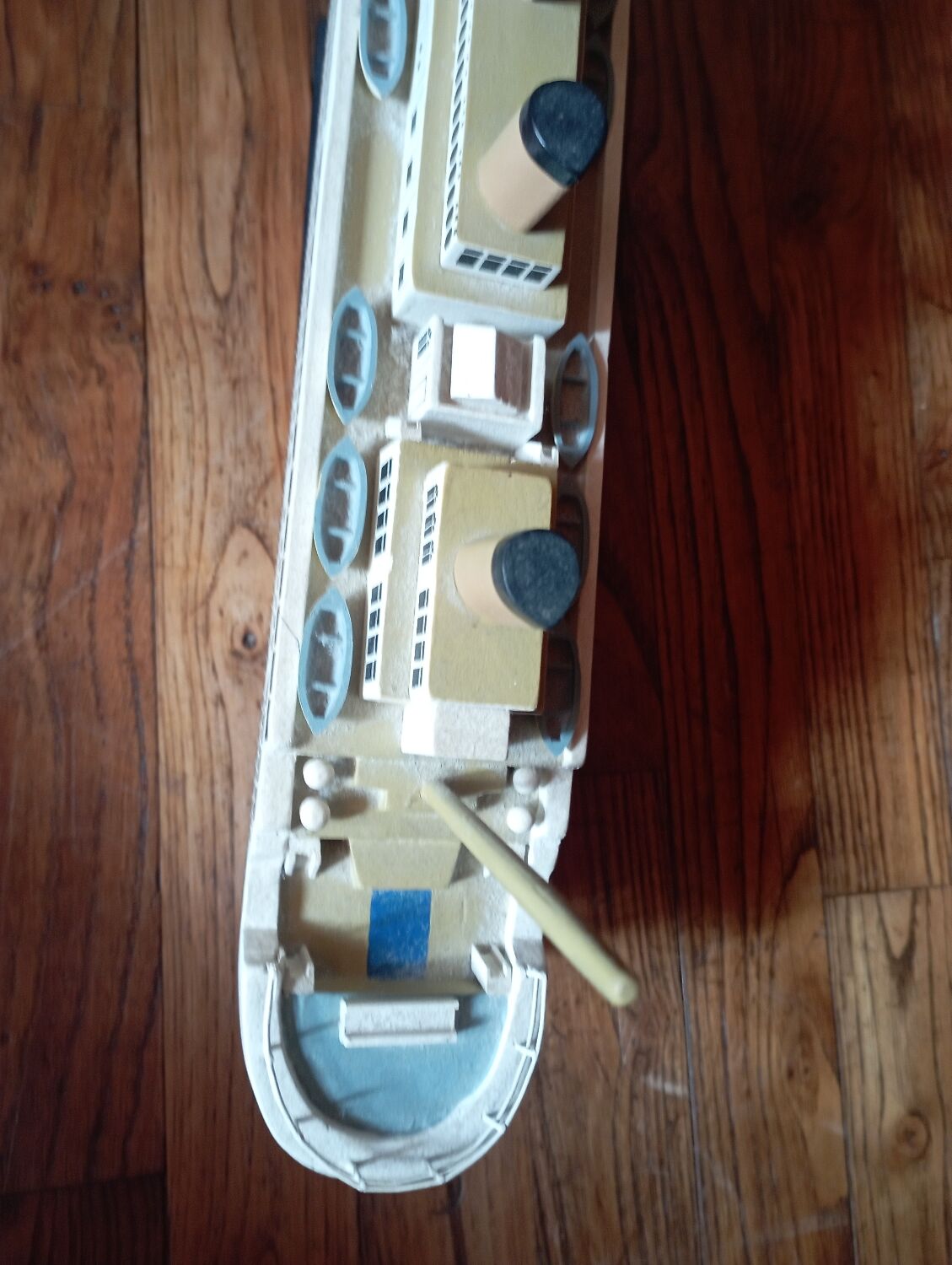 Model of the vintage Titanic ship