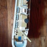 Model of the vintage Titanic ship