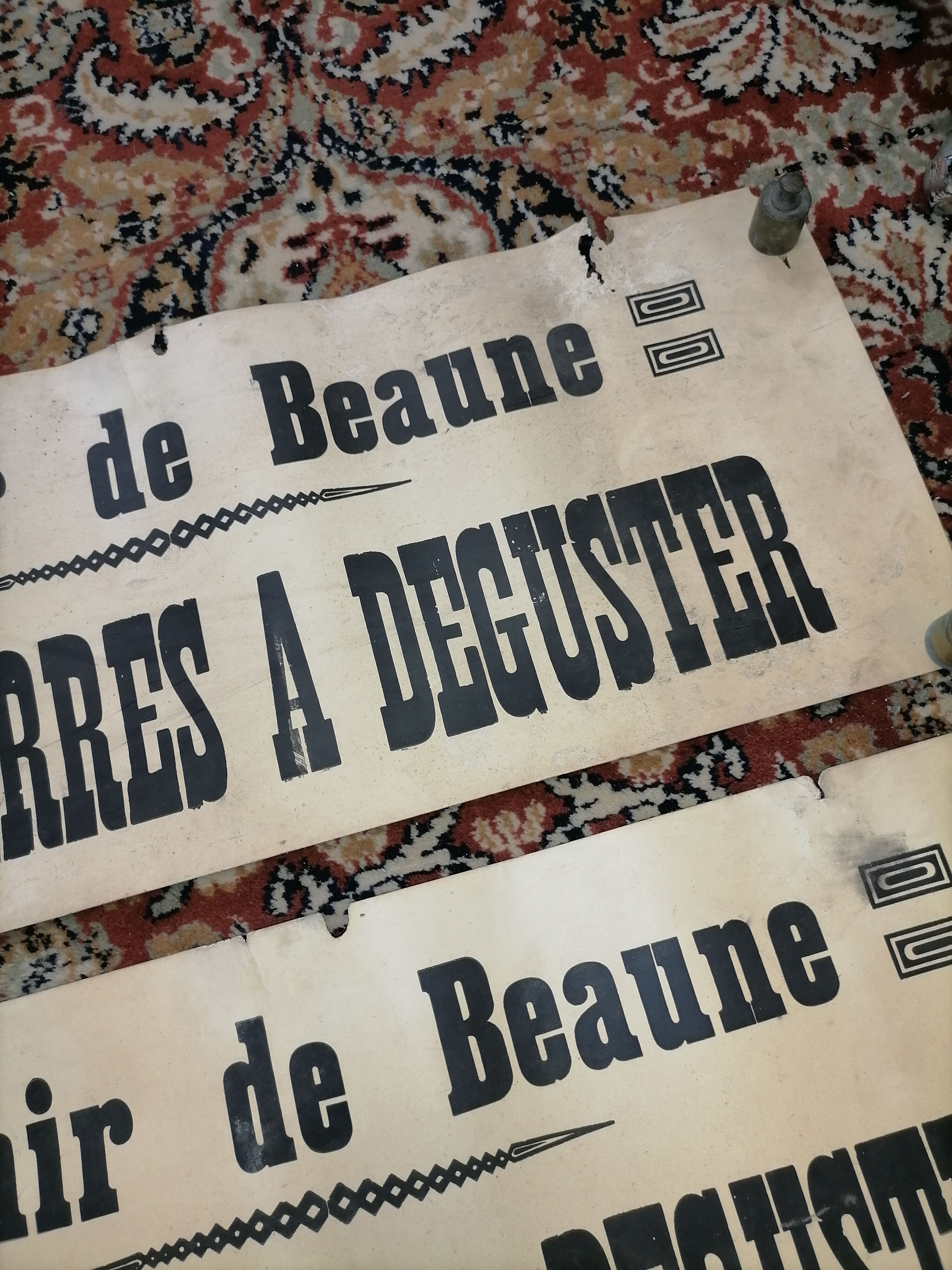 Lot de 4 affiches vinicole vintage