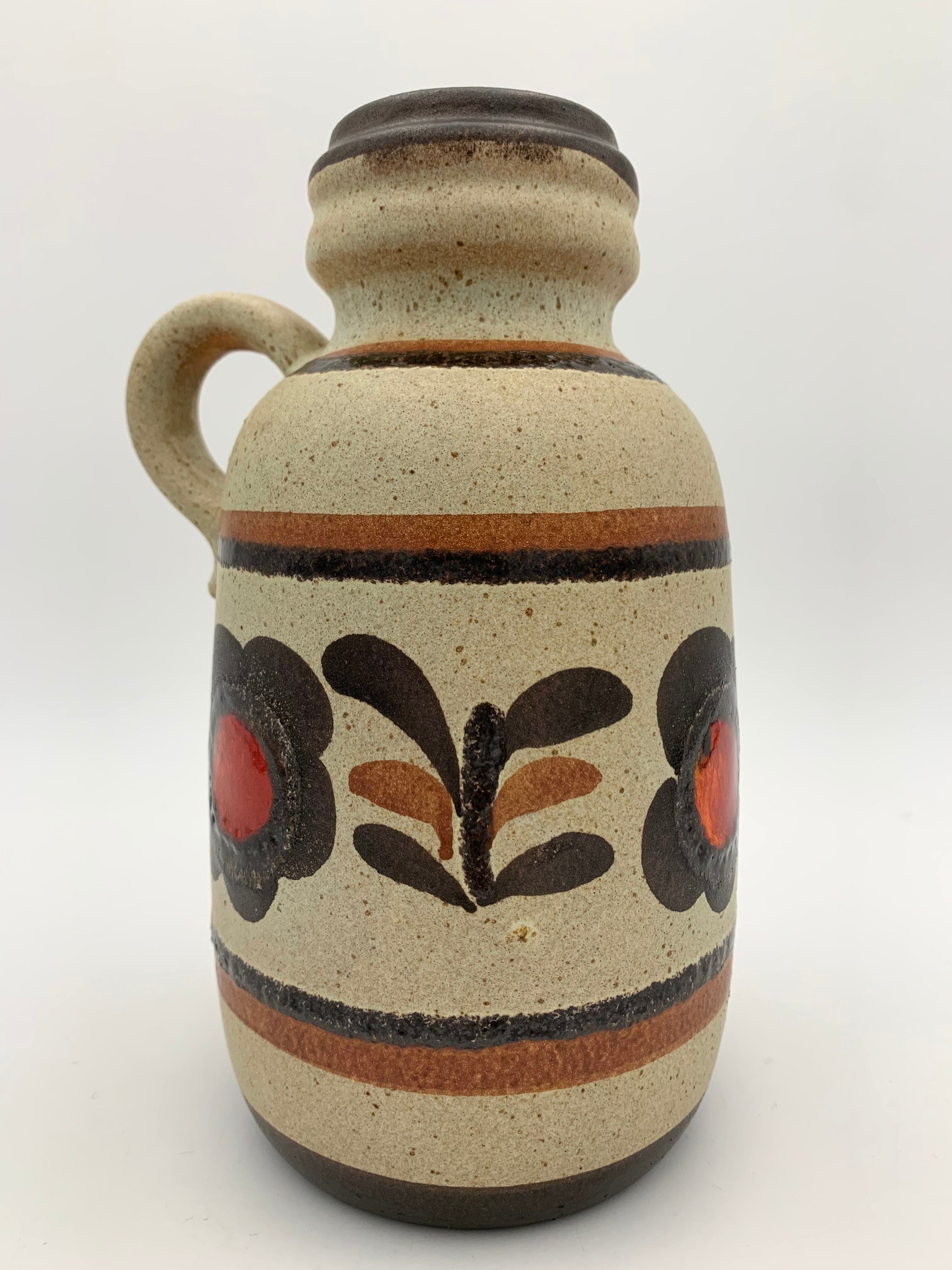 Vintage Scheurich West Germany Ceramic Vase, Numbered 413-20 - 1960s