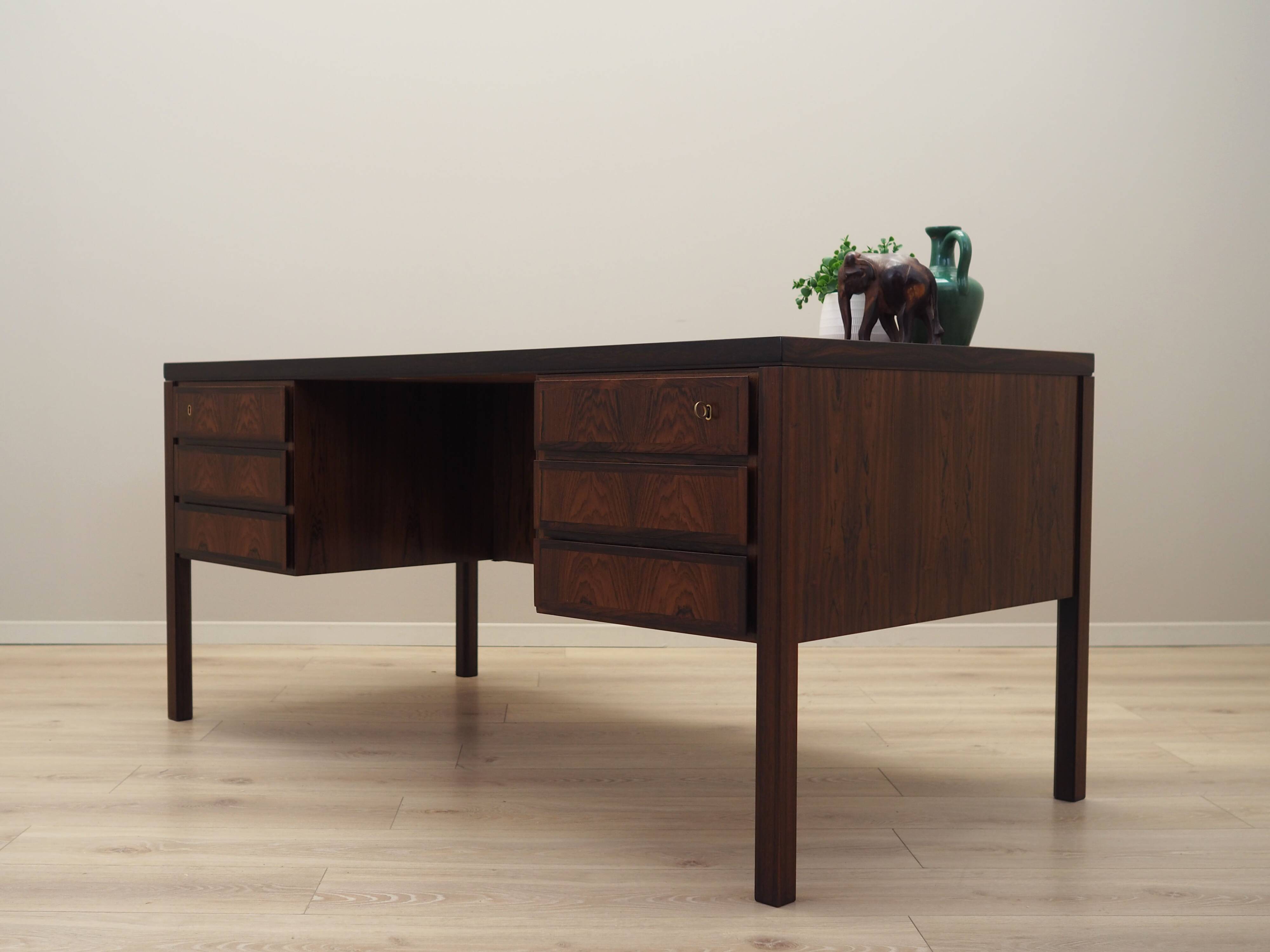 Rosewood desk, Danish design, 1970s, made by Omann Jun